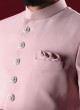 Wedding Wear Indowestern In Pink Color